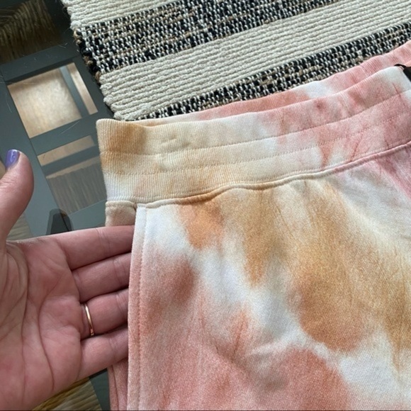 Rails Pink Orange Sunset Tie Dye Jane Pull On Sweat Shorts - Picture 8 of 15
